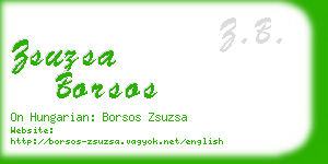 zsuzsa borsos business card